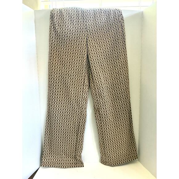 Max Studio Geo Print Wide-Leg Pants – Mid Rise, Full Length (Women’s XS) - Picture 4 of 9